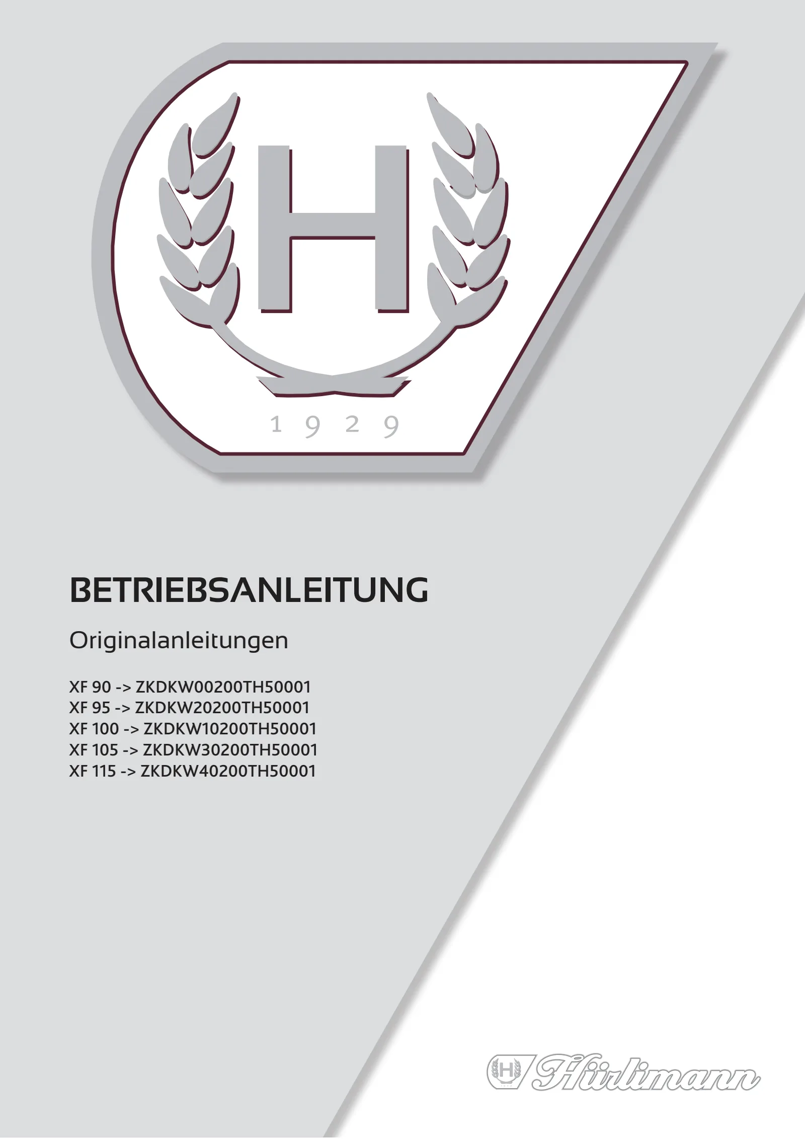 Betriebsanleitung: XF 90 → ZKDKW00200TH50001
