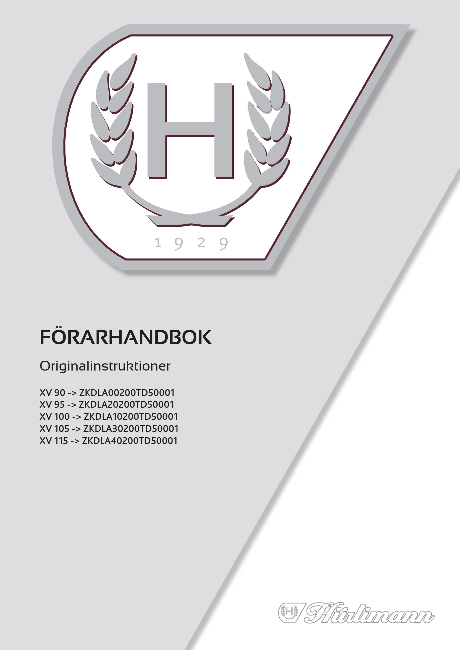 Förarhandbok: XV 90 → ZKDLA00200TD50001