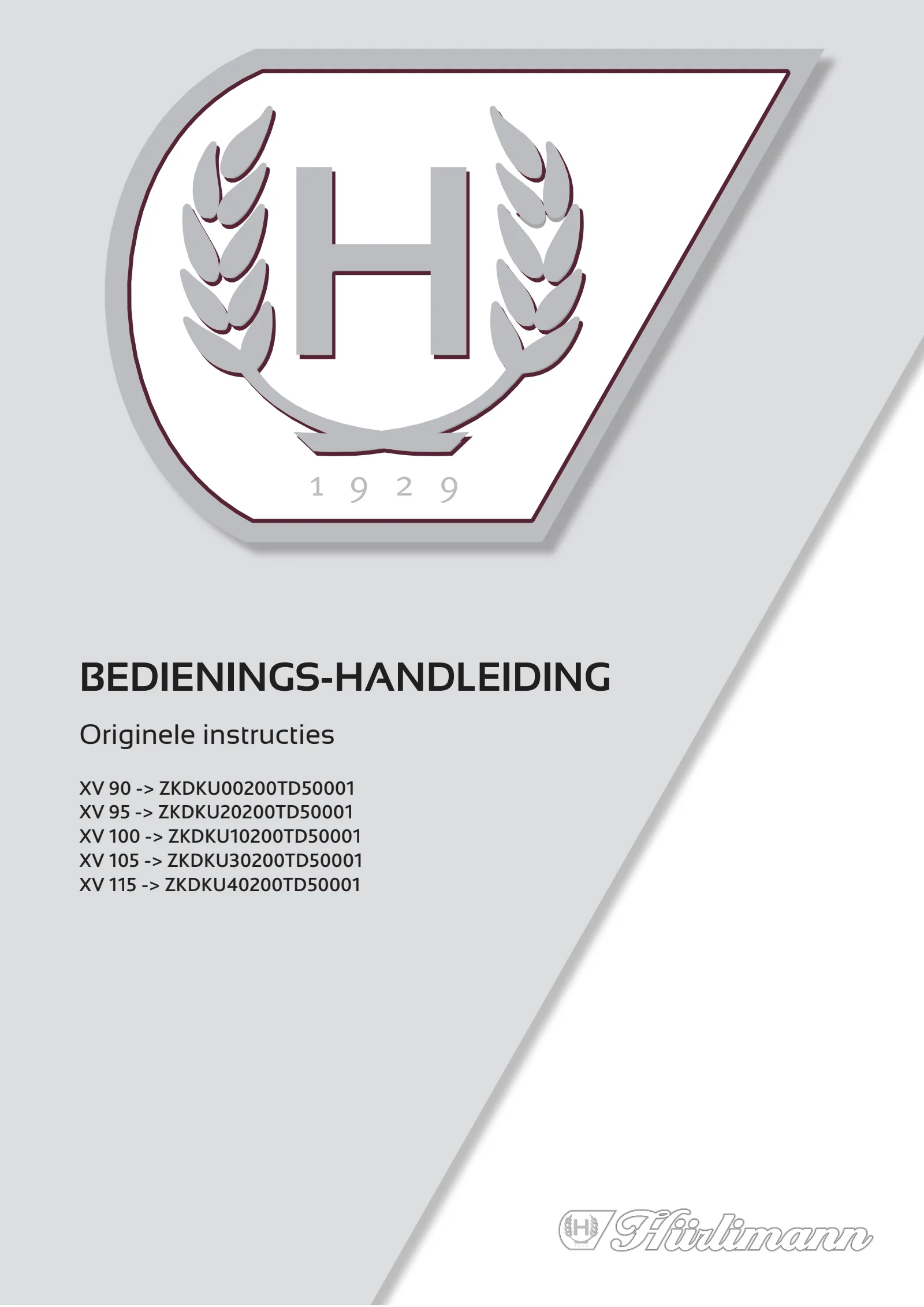 Bedieningshandleiding: XV 90 → ZKDKU00200TD50001