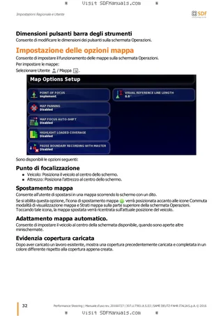 Manuale operatore: Performance Steering – sample manual page 1