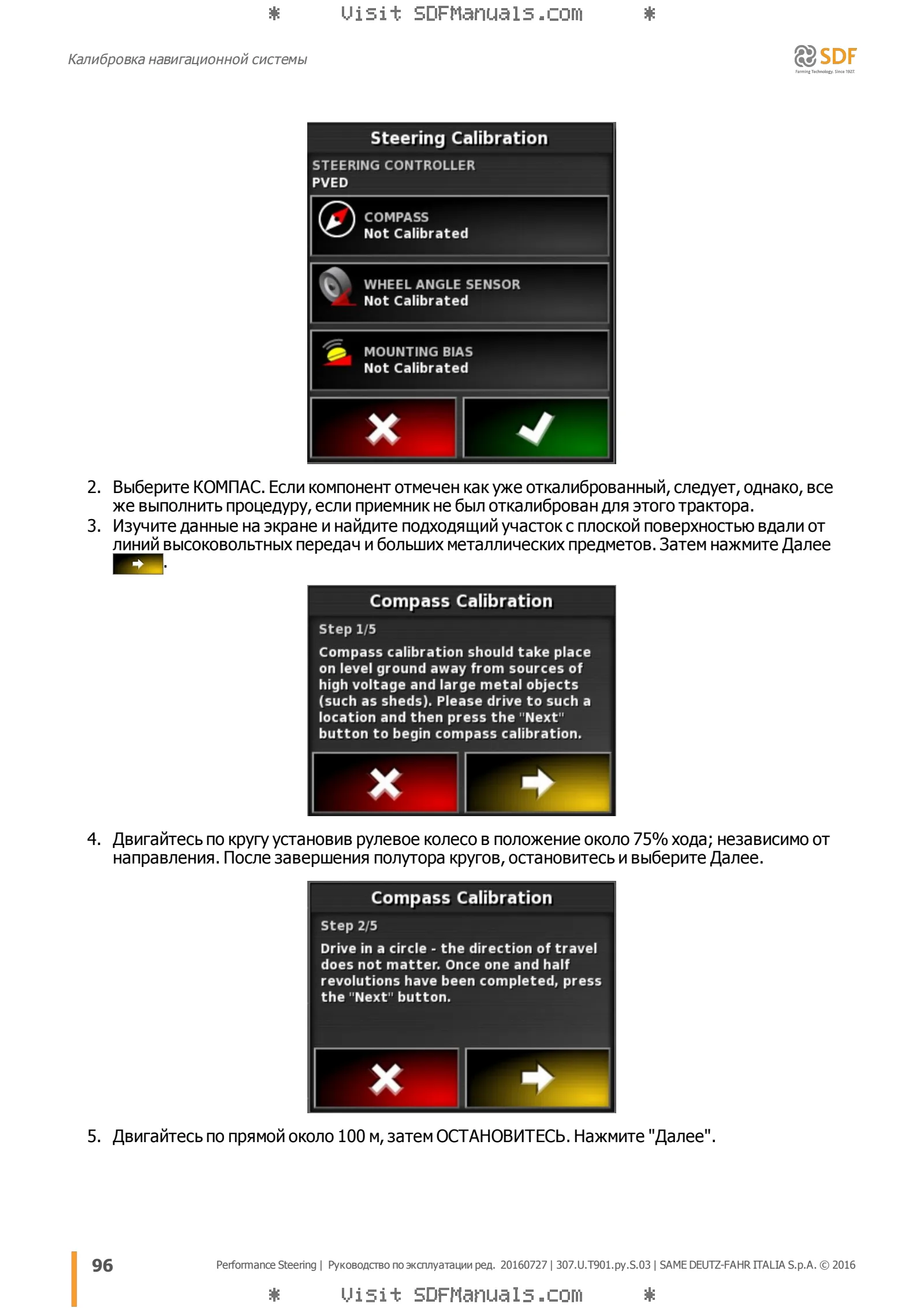 Руководство оператора: Performance Steering – sample manual page 3