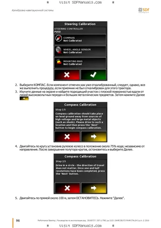 Руководство оператора: Performance Steering – sample manual page 3
