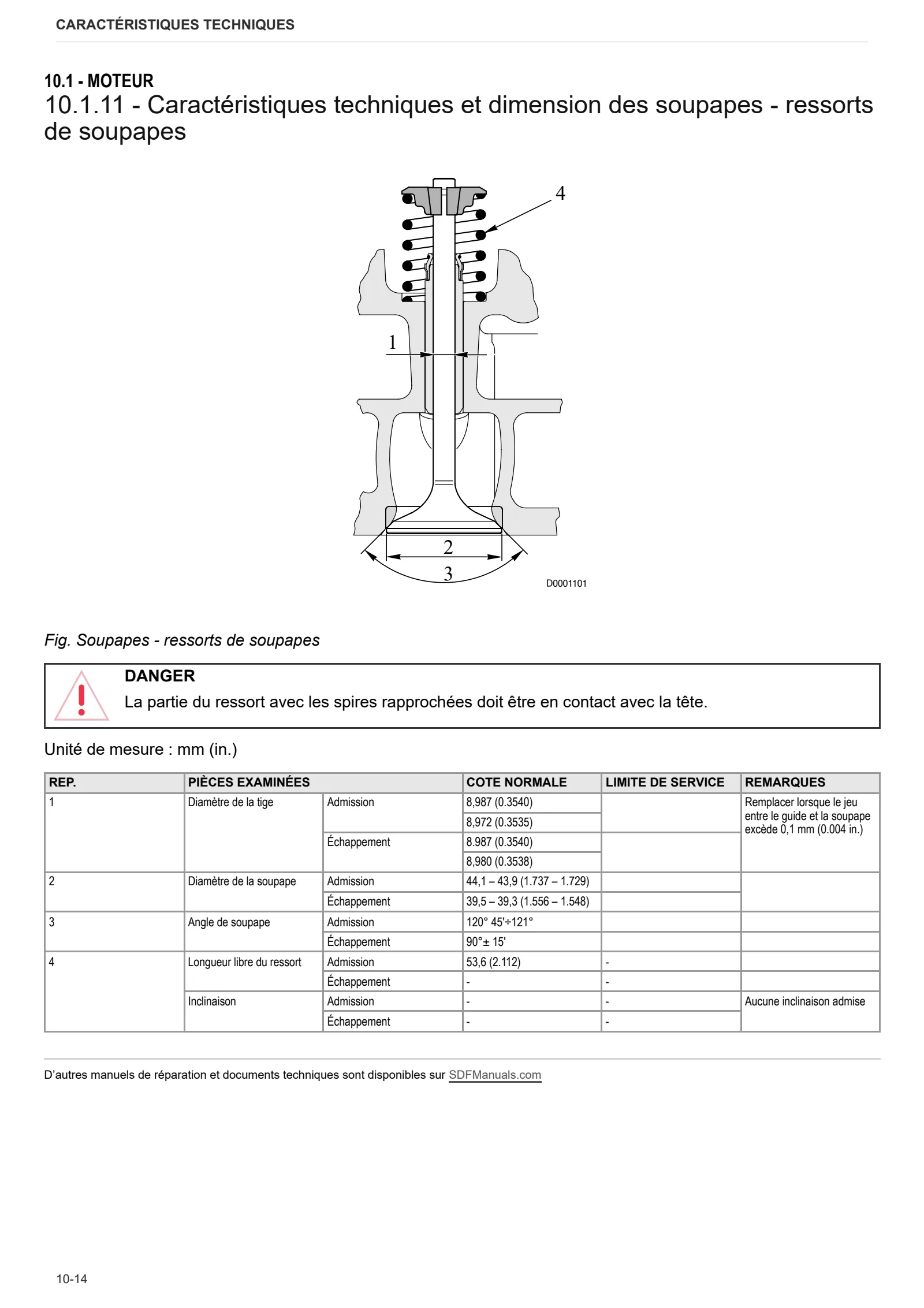 Manuel d'atelier: 1000.6 W Stage 1 – sample manual page 1