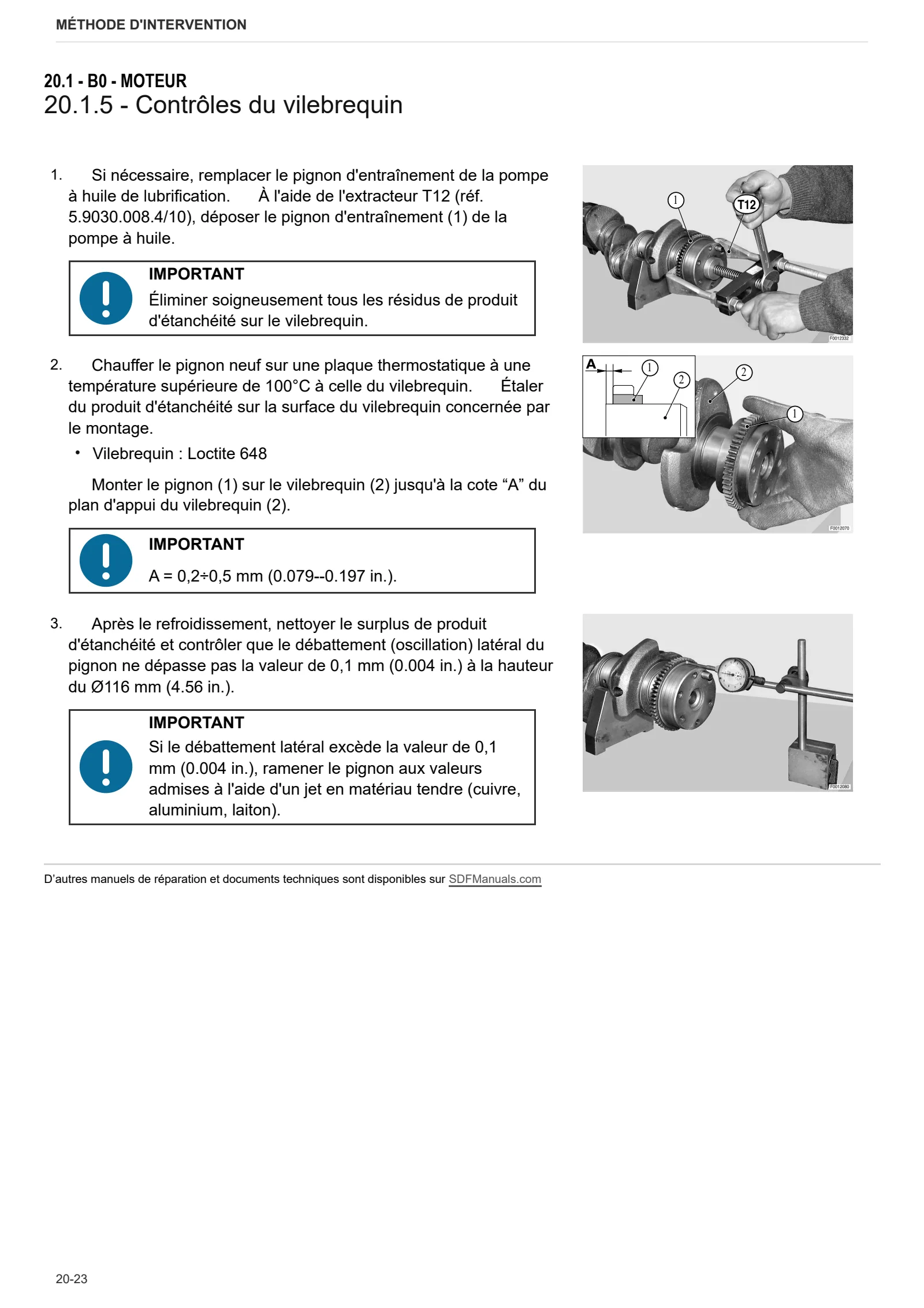 Manuel d'atelier: 1000.6 W Stage 1 – sample manual page 2