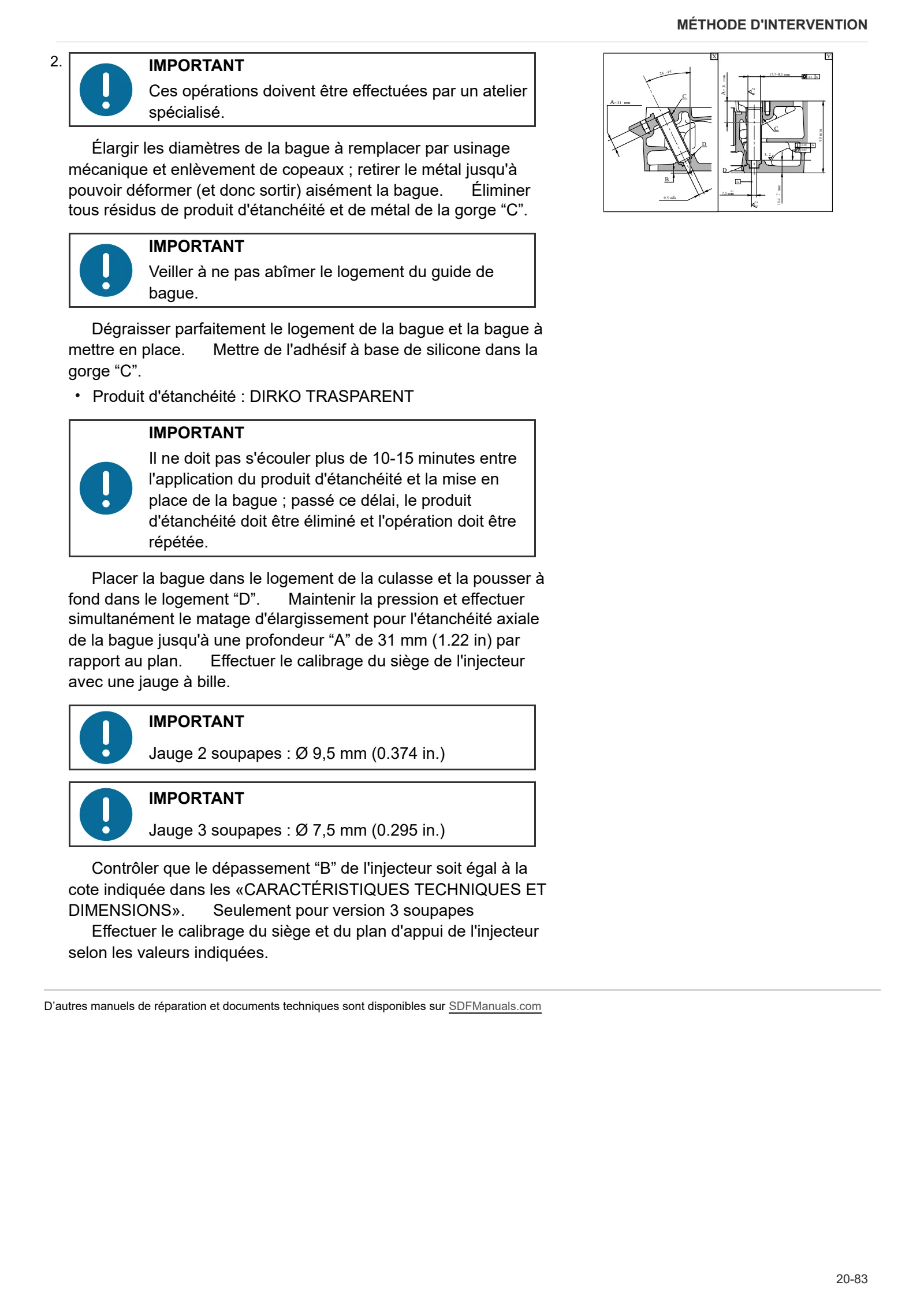 Manuel d'atelier: 1000.6 WT Stage 1 – sample manual page 4