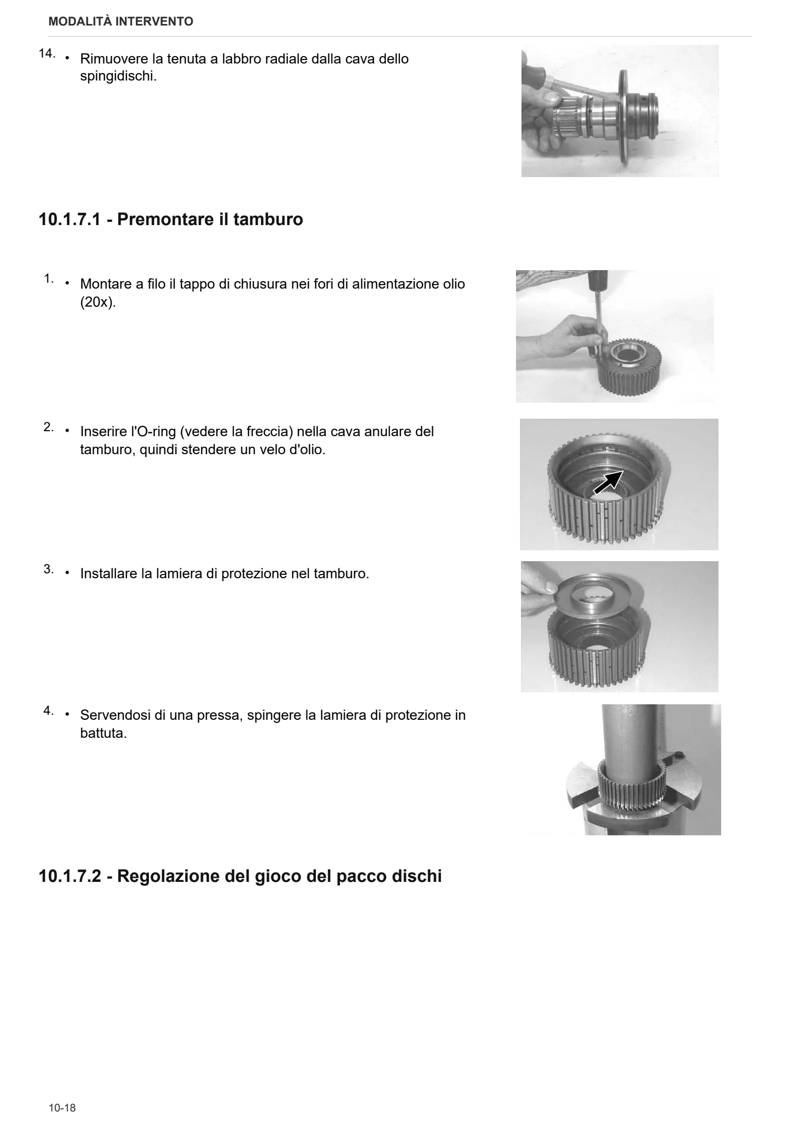 Manuale d'officina: ZF T-7100 – sample manual page 1