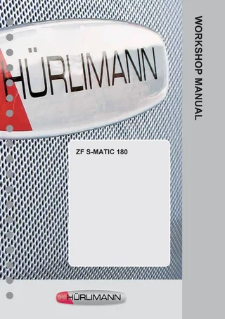 Workshop Manual: ZF S-MATIC 180 – manual cover