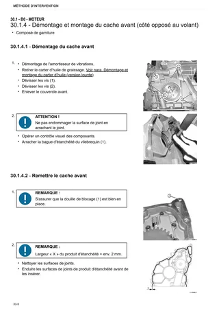Manuel d'atelier: TCD 2013 L06 4V DCR Stage 3A – sample manual page 1