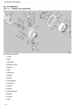 Workshop Manual: CARRARO 20.45 – sample manual page 4