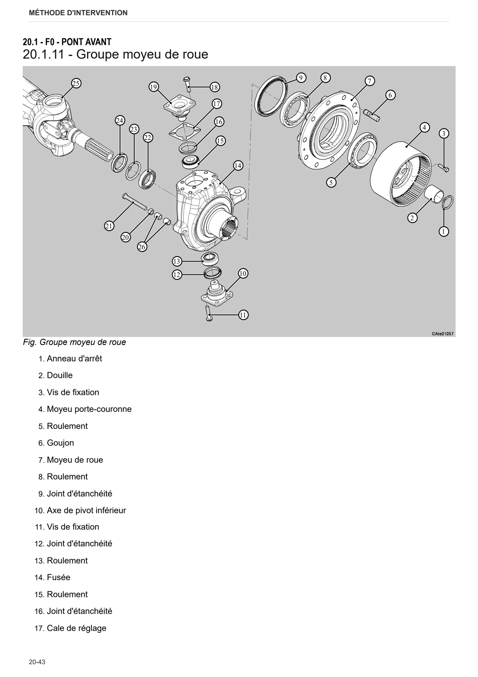 Manuel d'atelier: CARRARO 20.45 – sample manual page 4