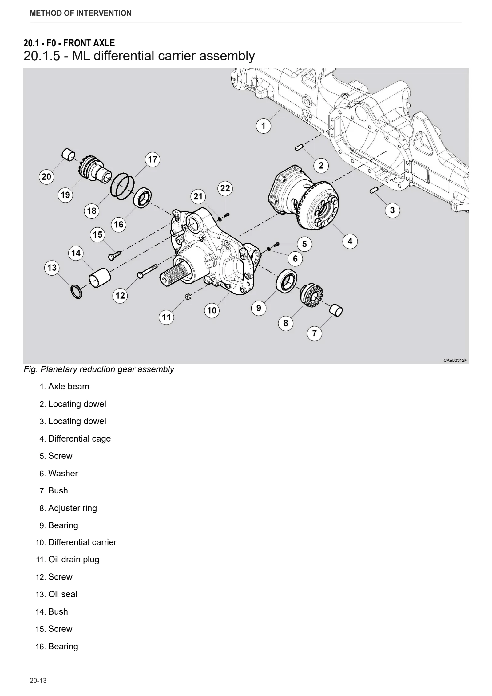 Workshop Manual: CARRARO 20.19 – sample manual page 2