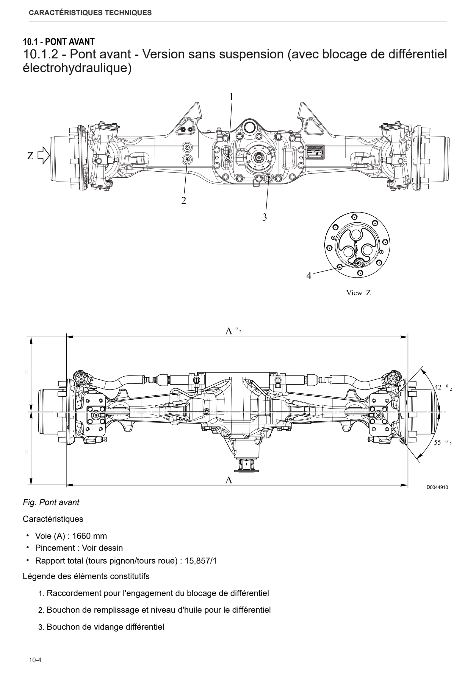 Manuel d'atelier: CARRARO 20.19 – sample manual page 1