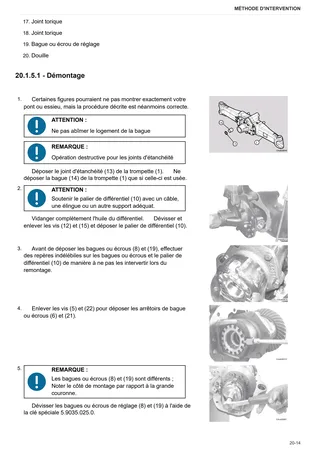 Manuel d'atelier: CARRARO 20.19 – sample manual page 2