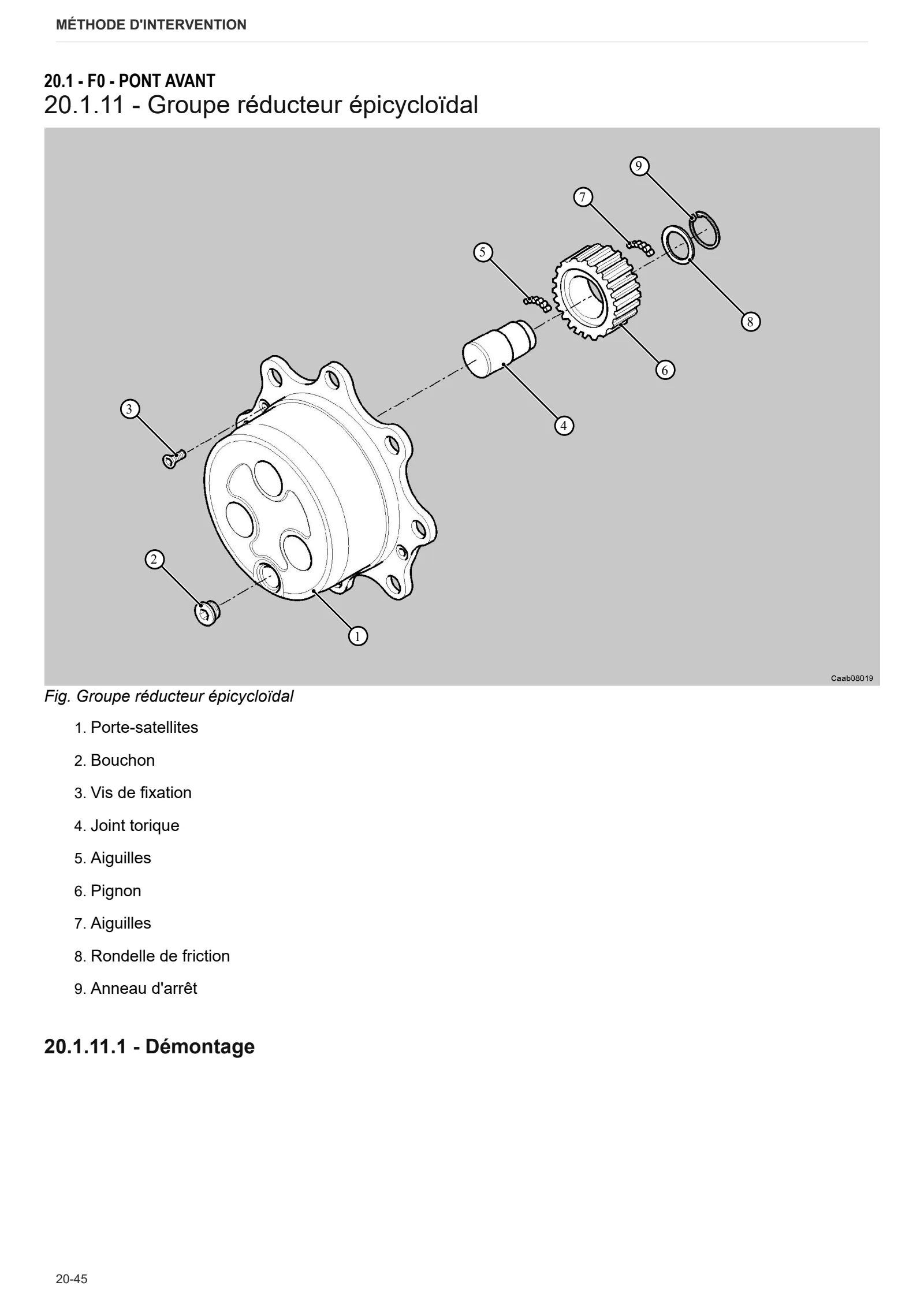 Manuel d'atelier: CARRARO 20.19 – sample manual page 4