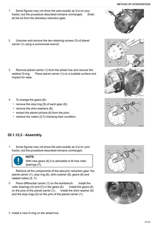 Workshop Manual: CARRARO 20.22 – sample manual page 4