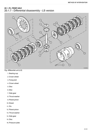 Workshop Manual: CARRARO 20.26 – sample manual page 3