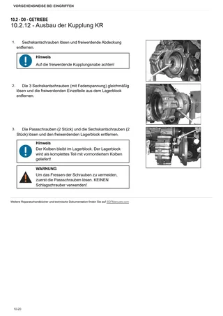 Werkstatthandbuch: ZF S-MATIC 240 – sample manual page 1