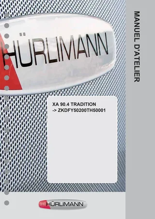 Manuel d'atelier: XA 90.4 TRADITION → ZKDFY50200TH50001 – manual cover