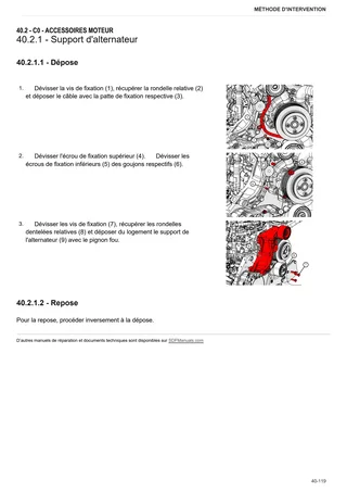 Manuel d'atelier: XF 80 TRADITION → ZKDLP60200TH50001 – sample manual page 1