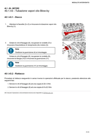 Manuale d'officina: XF 90 → ZKDLV502W0TH50001 – sample manual page 1