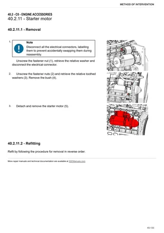 Workshop Manual: XE 80 → ZKDMX50200RH50001 – sample manual page 2