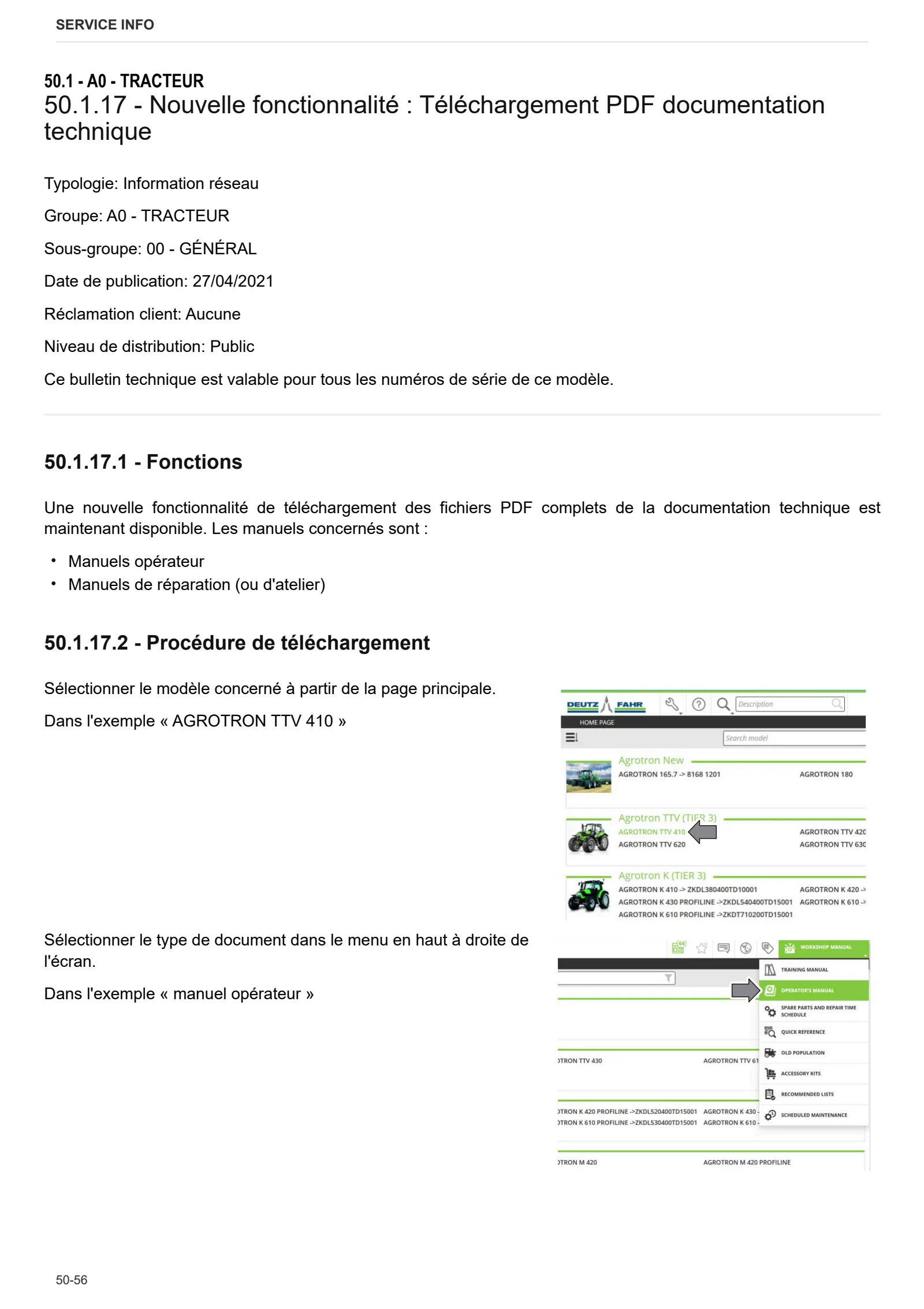 Manuel d'atelier: JOKER 75.4 E → H10S714WT1E10001 – sample manual page 4