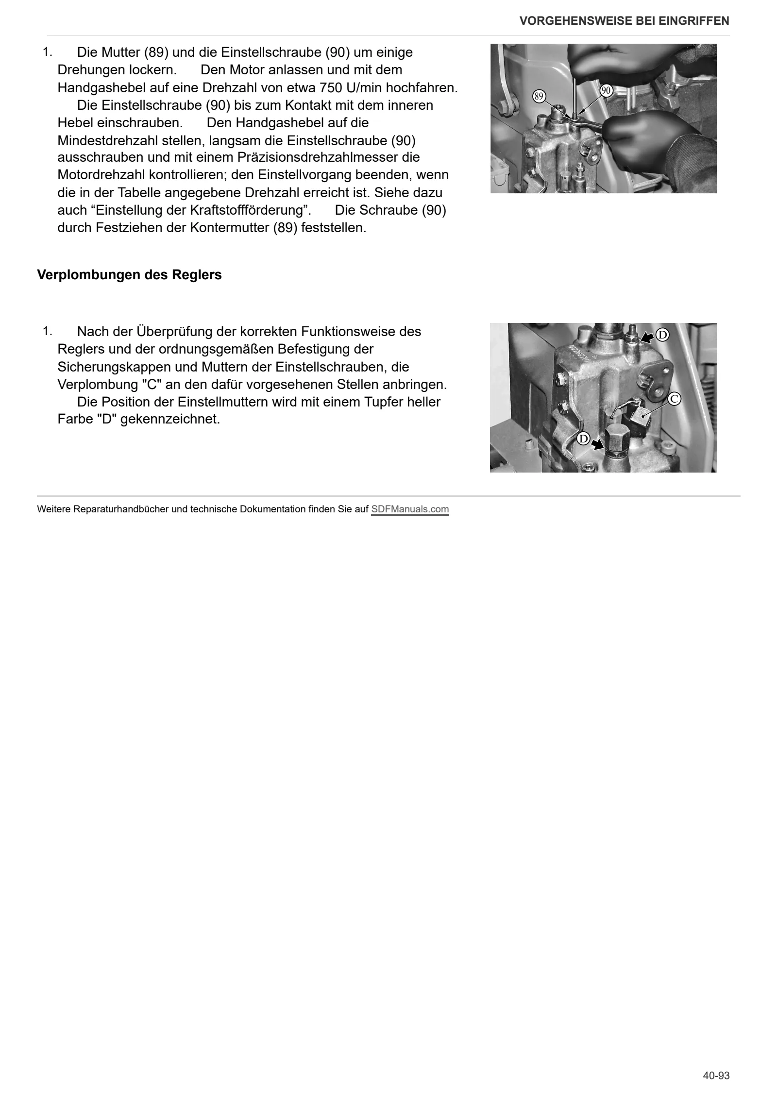 Werkstatthandbuch: XA 60 TRADITION → 25001 – sample manual page 2