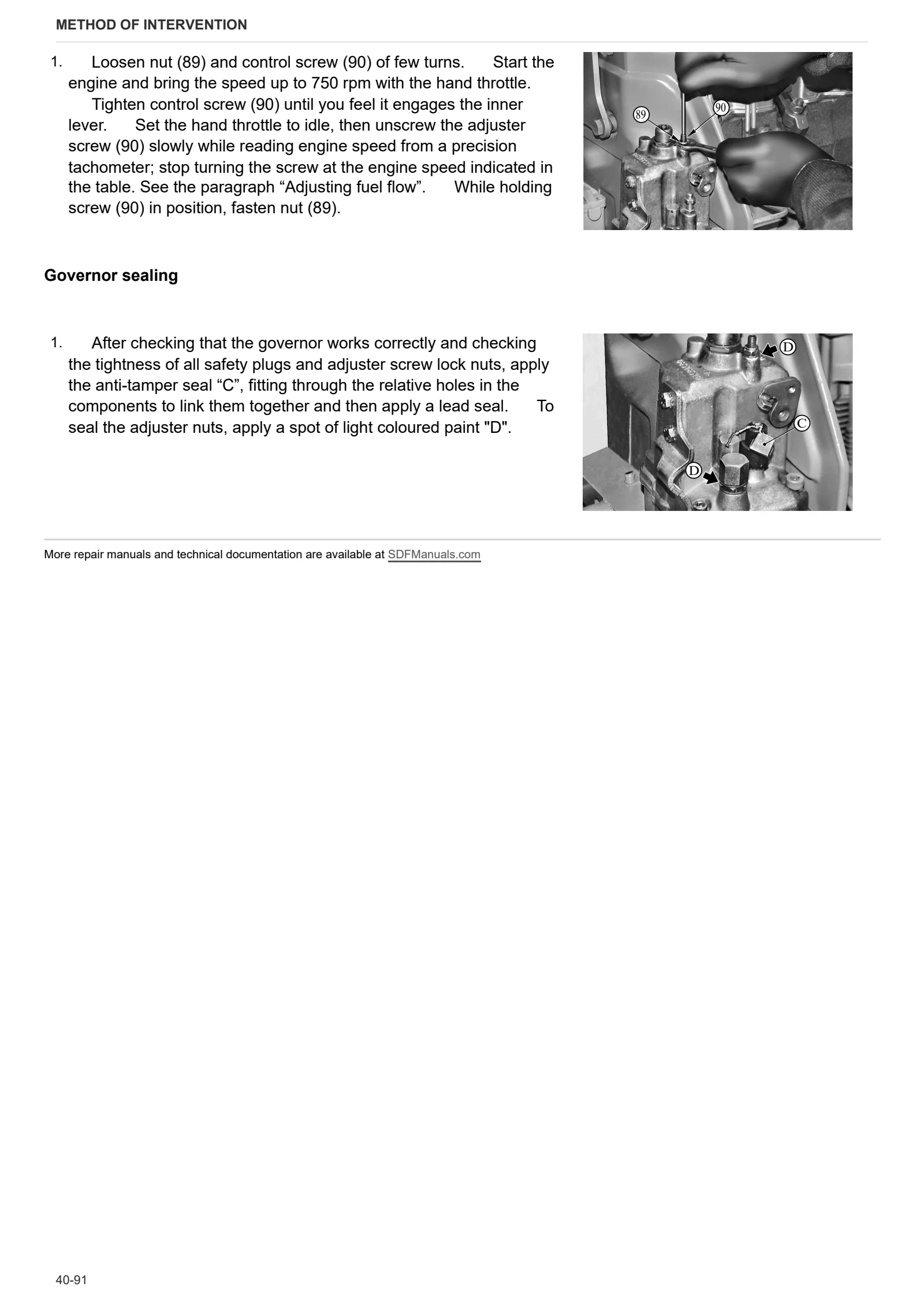 Workshop Manual: XA 90 TRADITION → 10001 – sample manual page 2