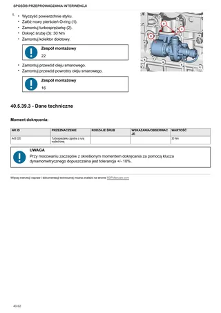 Instrukcja warsztatowa: XM 100 T4i → ZKDY670200TH10001 – sample manual page 2