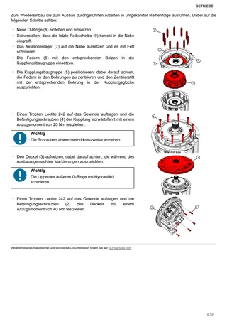 Werkstatthandbuch: SDF T5300 PS – sample manual page 1