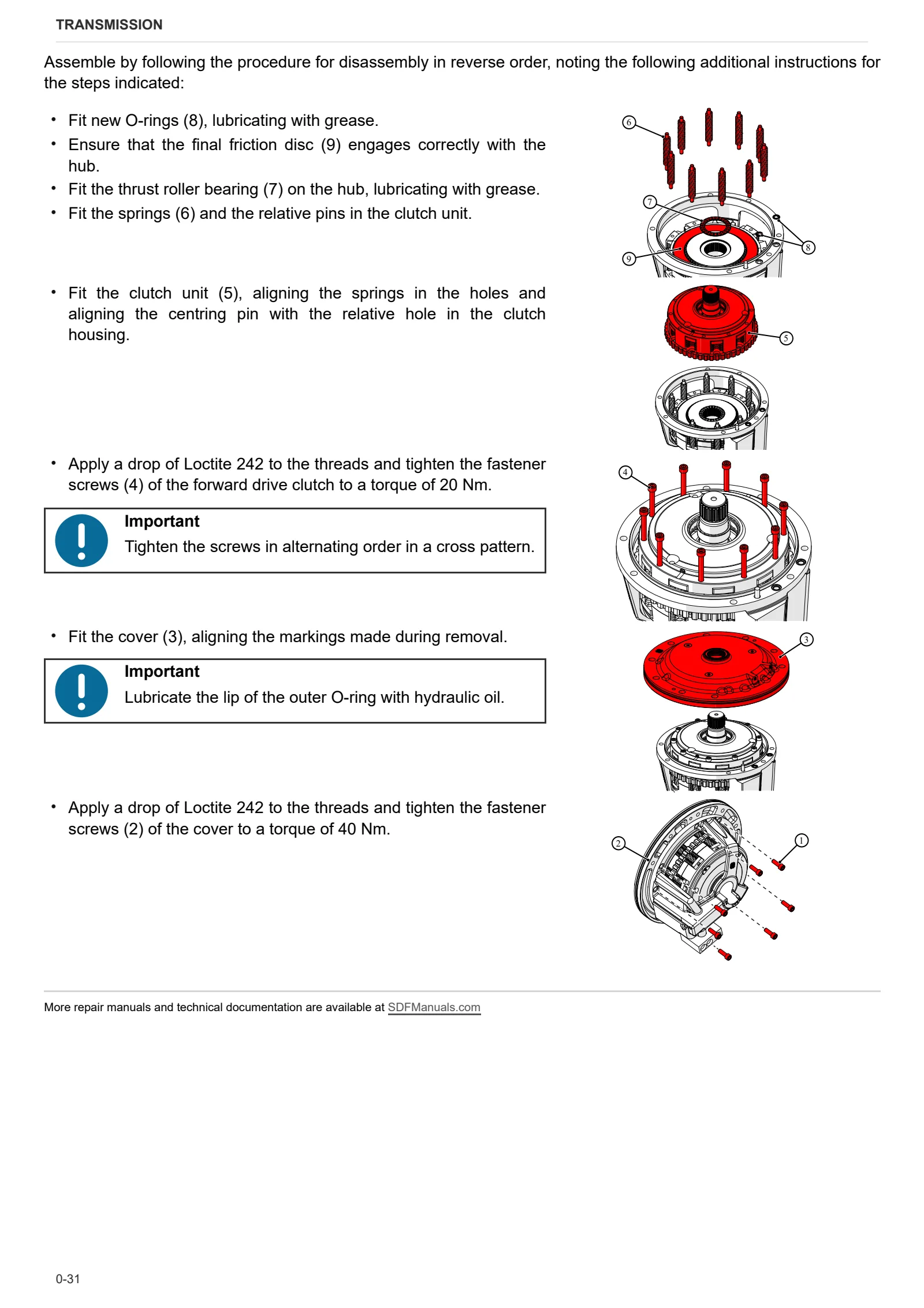 Workshop Manual: SDF T5300 PS – sample manual page 1