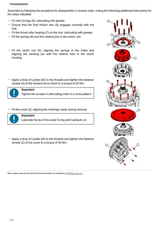 Workshop Manual: SDF T5300 PS – sample manual page 1