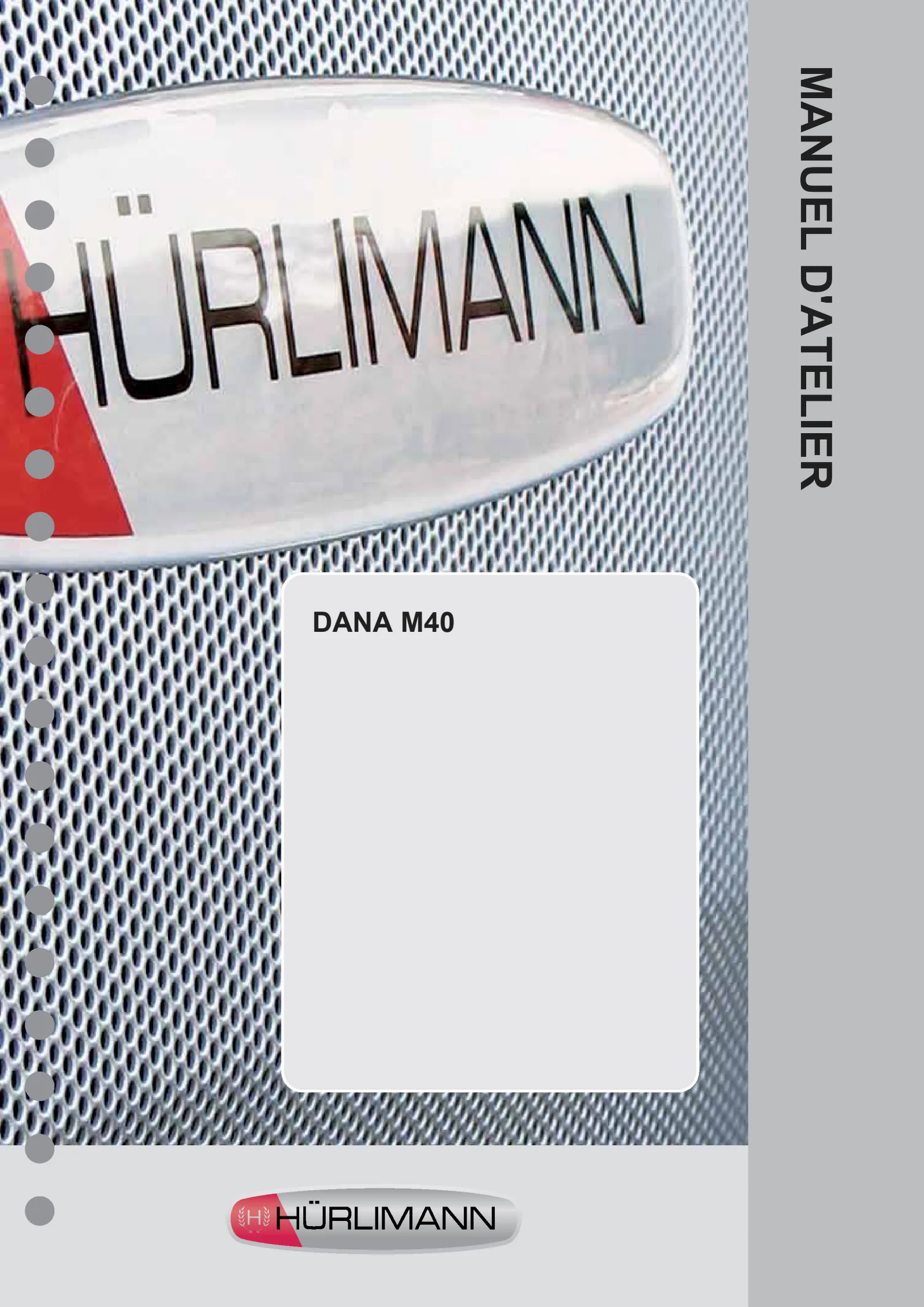 Manuel d'atelier: DANA M40