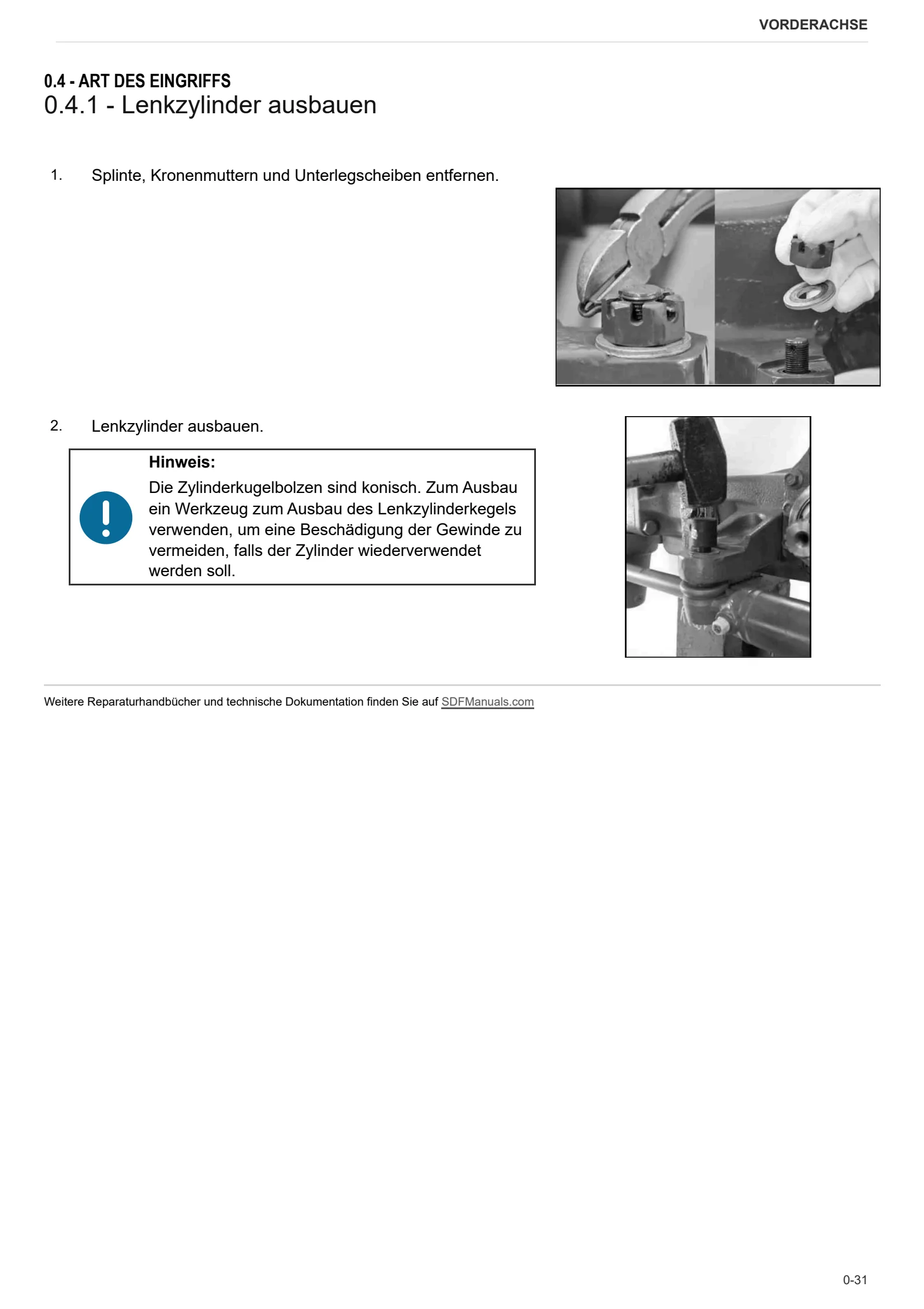 Werkstatthandbuch: DANA P73 – sample manual page 2
