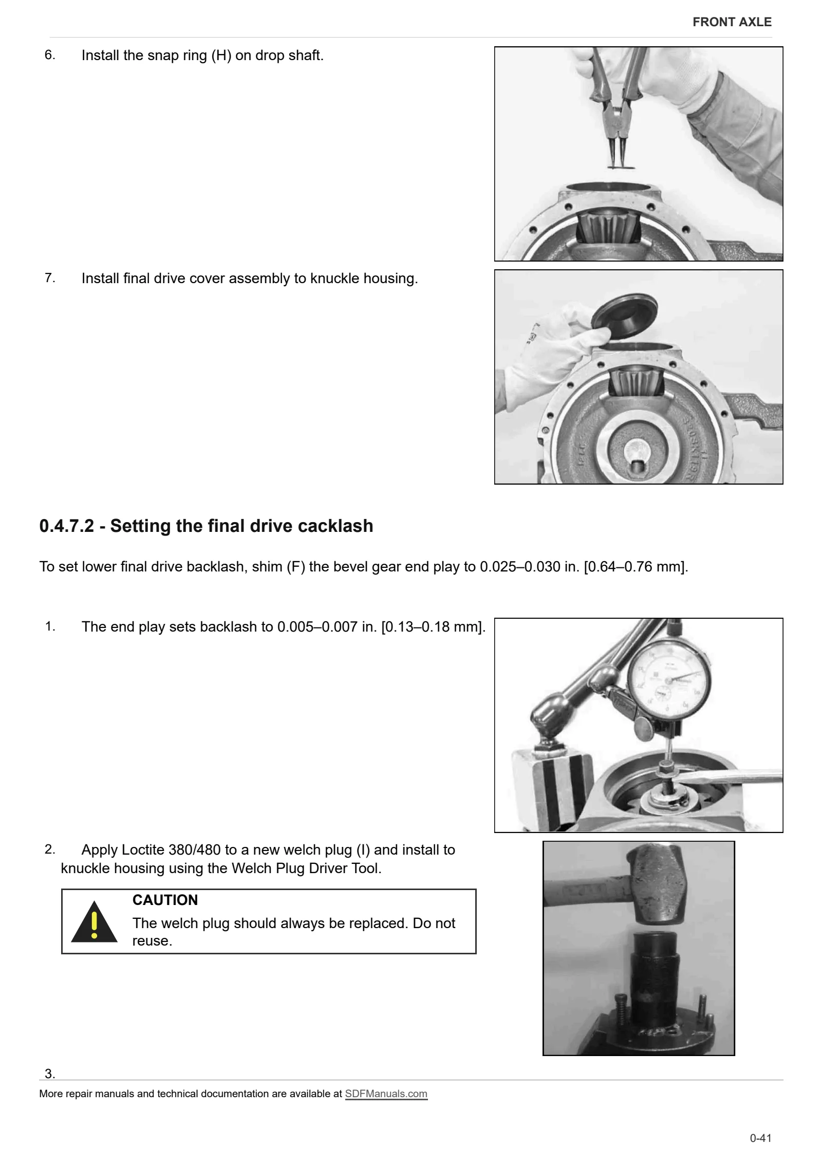 Workshop Manual: DANA P73 – sample manual page 3