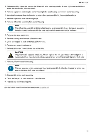 Workshop Manual: DANA P73 – sample manual page 4