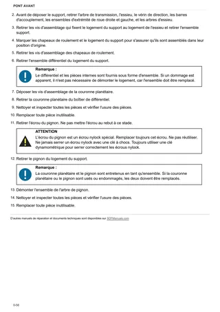 Manuel d'atelier: DANA P73 – sample manual page 4