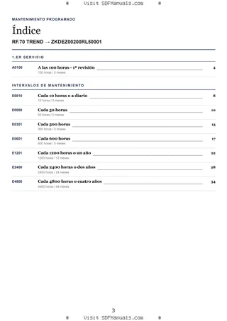 Mantenimiento programado: RF.70 TREND → ZKDEZ00200RL50001 – maintenance schedule sample