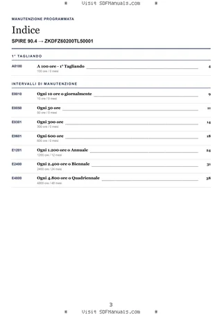 Manutenzione programmata: SPIRE 90.4 → ZKDFZ60200TL50001 – maintenance schedule sample