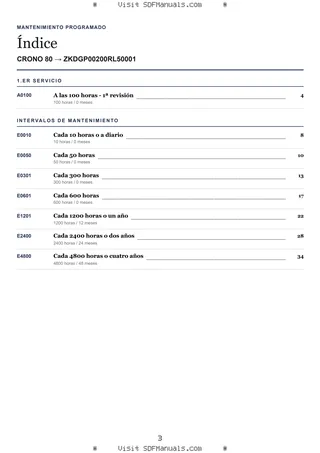 Mantenimiento programado: CRONO 80 → ZKDGP00200RL50001 – maintenance schedule sample