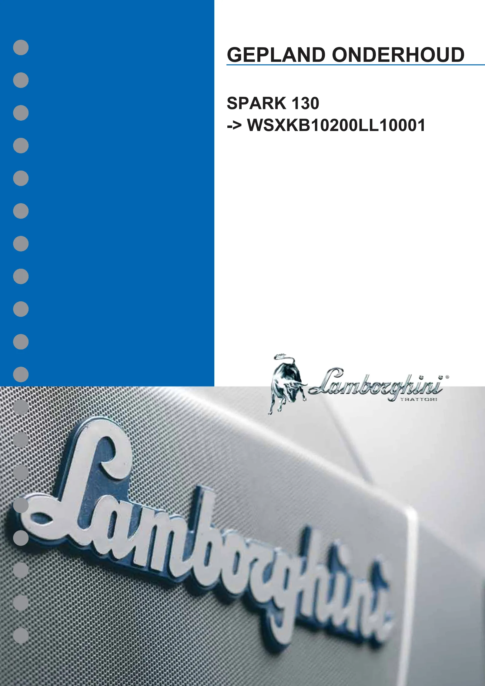 Gepland onderhoud: SPARK 130 → WSXKB10200LL10001