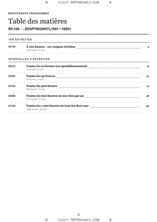 Maintenance programmée: RV.100 → ZKDP7802W0TL1001 / 10001 – maintenance schedule sample