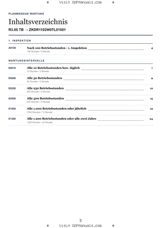 Planmäßige Wartung: R3.85 TB → ZKDR1102W0TL01001 – maintenance schedule sample
