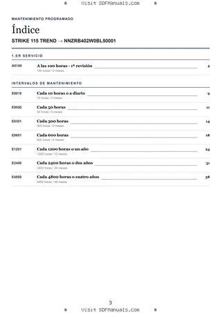Mantenimiento programado: STRIKE 115 TREND → NNZRB402W0BL50001 – maintenance schedule sample