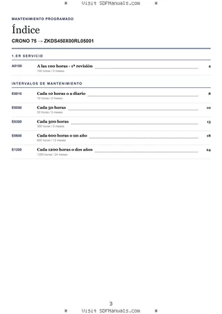 Mantenimiento programado: CRONO 75 → ZKDS450X00RL05001 – maintenance schedule sample