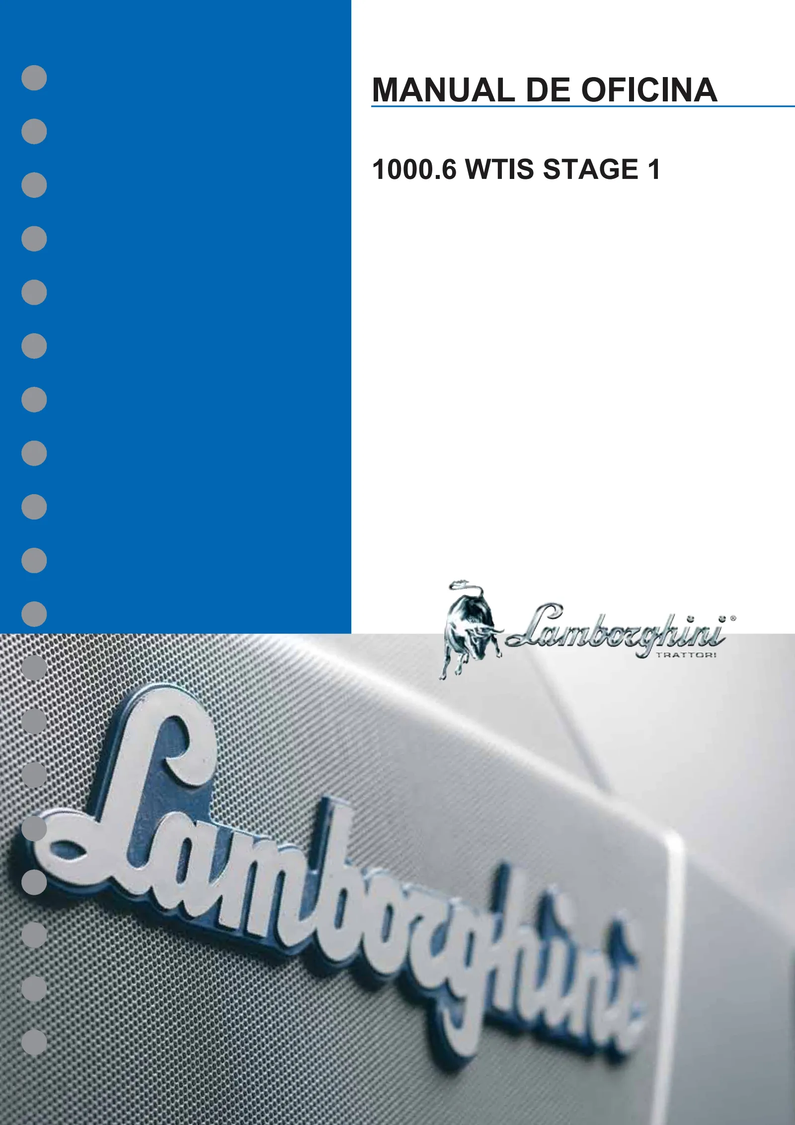 Manual de oficina: 1000.6 WTIS Stage 1