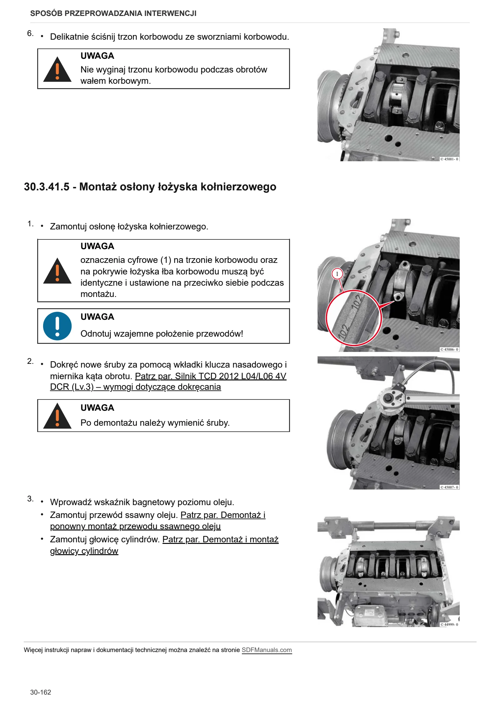 Instrukcja warsztatowa: TCD 2012 L06 4V DCR Stage 3A – sample manual page 3