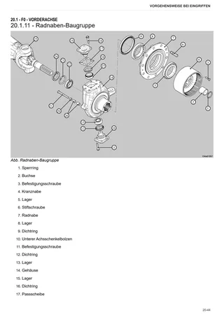 Werkstatthandbuch: CARRARO 20.45 – sample manual page 4