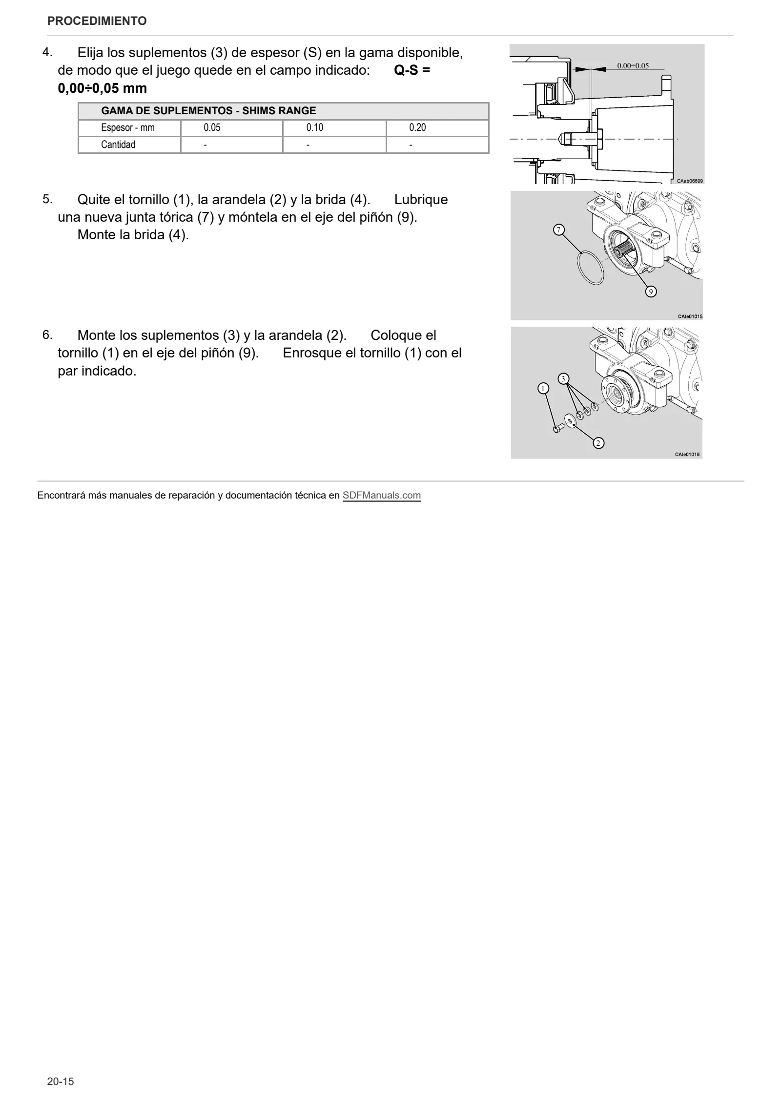Manual de taller: CARRARO 20.45 – sample manual page 2