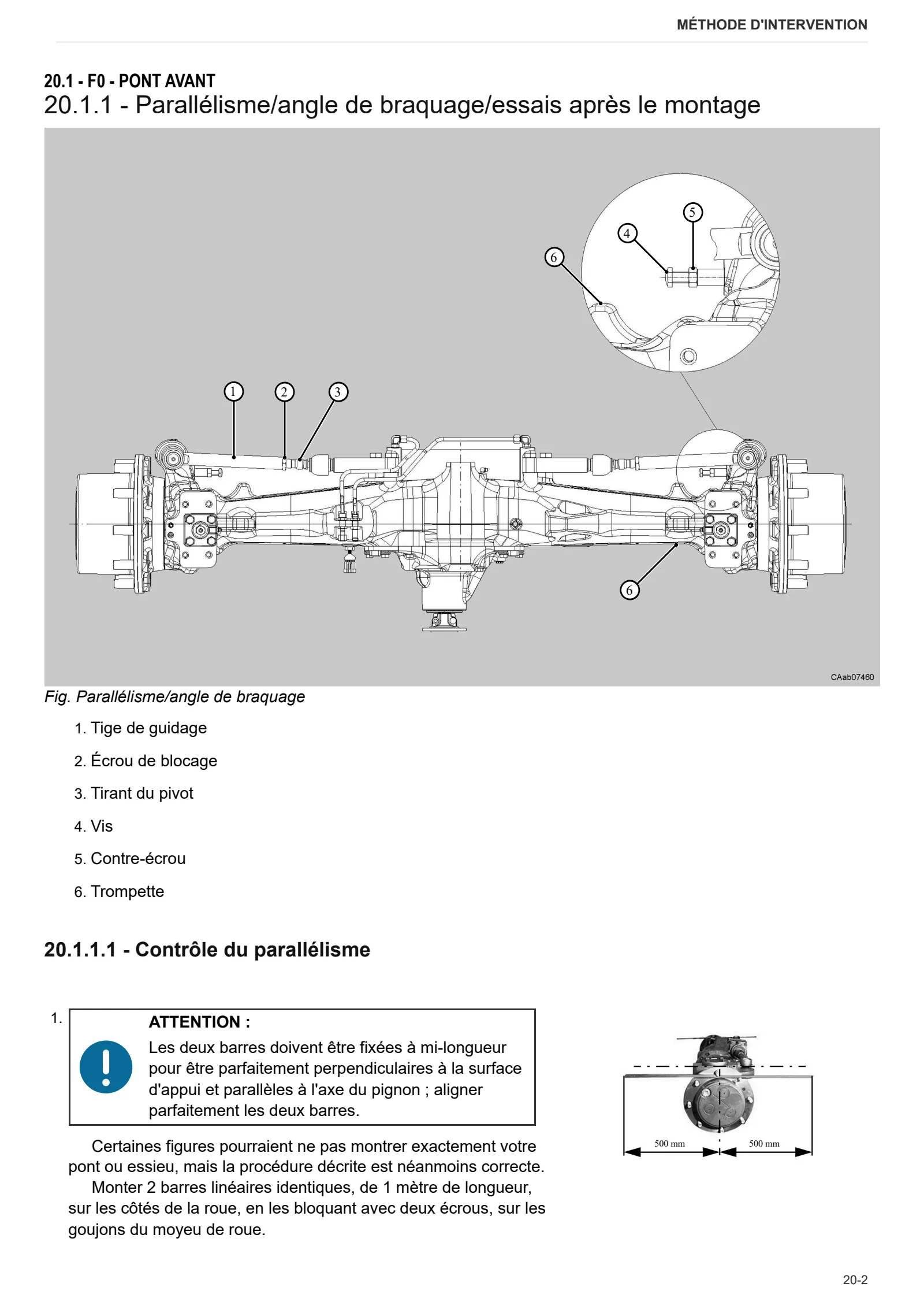Manuel d'atelier: CARRARO 20.45 – sample manual page 1